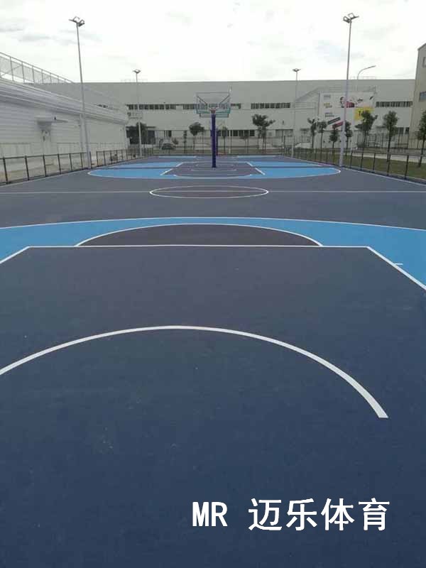 亚美体育(中国)官方网站硅PU篮球场施工